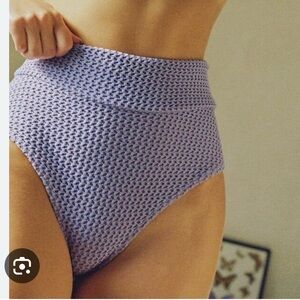 Montce Lavender Crochet High Waist Bikini Bottoms